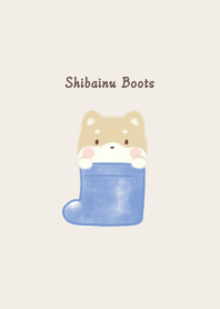 Shibainu and Boots -navy-
