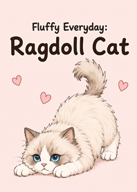 Fluffy Everyday: ragdoll cat face purple