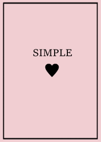 大人のシンプルハート =black pink2=
