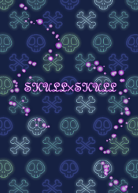 SKULL & SKULL -Blue-