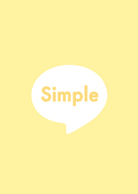 Pastel light yellow #SIMPLE&CUTE Theme