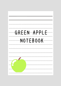 GREEN APPLE NOTEBOOK-GREYj