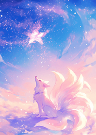 仰望宇宙の星空狐❤️