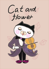 Theme 3 of a cat and the flower