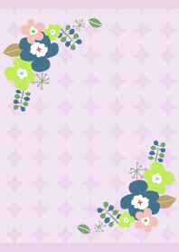 Northern Flowers13 on light purple