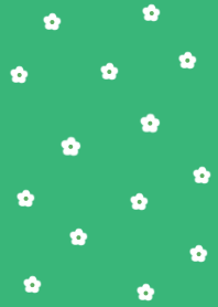 flower pattern =greenwhite2=
