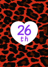 26 th LEOPARD HEART THEME 13