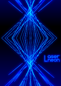 Laser neon light: blue WV