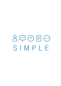 SIMPLE(white blue)V.7b