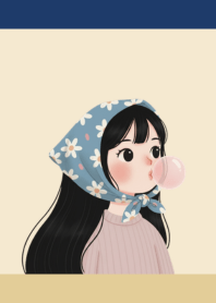Daily Daisy Girl Blue theme