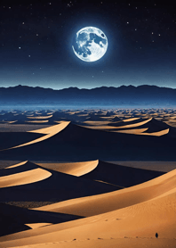 Desert night moon 2eCF3e