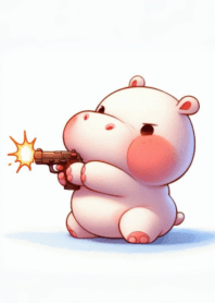 Moo Dong little hippo round body n.6