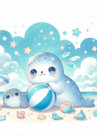 แมวน้ำน้อยน่ารัก อุ๋ง อุ๋ง  n.12