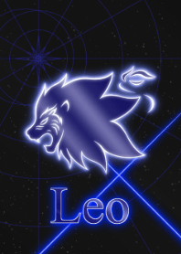 Leão raio-x azul
