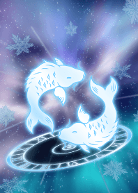 黄道十二宫双鱼座-雪花-