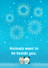Animals want to be beside you.050-2LBlue