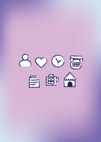 Purple pink and blue theme