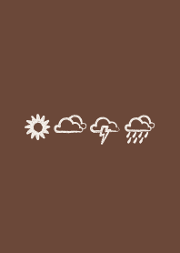 Weather icon w/ brown