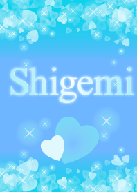 【しげみ】運気UP!幸せのハート青ブルー