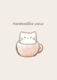 Marshmallow cocoa Cat*-beige-