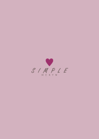 DUSKY-PINK BROWN SIMPLE HEART 25