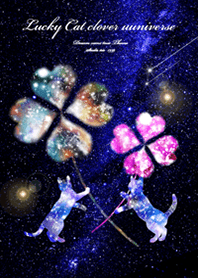 運気UP✨Lucky Cat clover universe