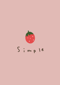 Cute strawberries and pink beige.