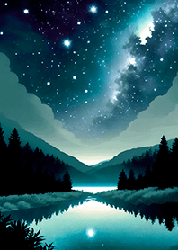 Beautiful starry night view#1496