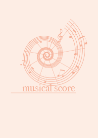 musicalscore Deep baby pink