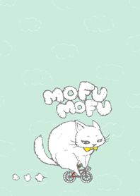 自転車と猫 -mofumofu-