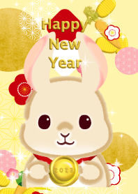 Happy New Year!!(rabbit, carrot)
