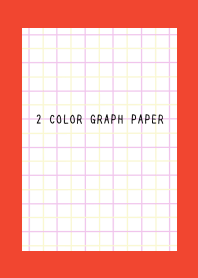 2 COLOR GRAPH PAPER/PINK&YELLOW/RED