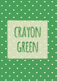 Crayon Green 1 / Heart