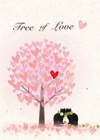 Tree of love in Valentine's day