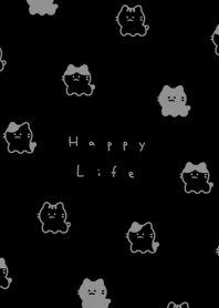 Smile Cats|black gray.