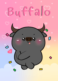 I Love You Cute Buffalo Theme
