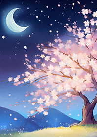 美しい夜桜の着せかえ#659