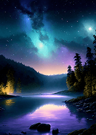 Beautiful starry night view#1332