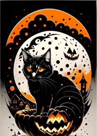 halloween cat B9f67F