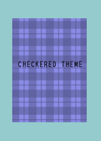 BLUE PURPLE CHECKERED THEME-DUSTY MINT
