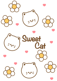 Mini cat & flowers 22