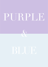purple & blue .