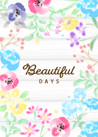 Beautiful days -flower- woodtaste J