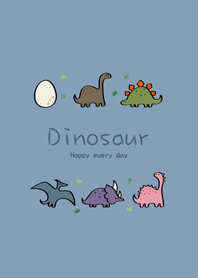 你好恐龍(莫蘭迪藍色)
