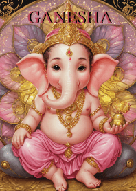 Pink-Ganesha Wealth & Rich Theme