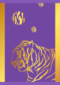 tiger on purple