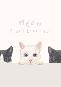 Meow - Mixed breed cat 02 - BEIGE