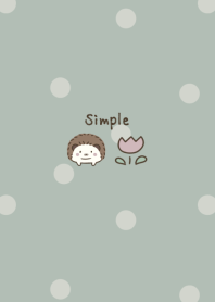 Smoky color Hedgehog -green- dot