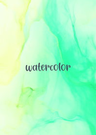 Pastel watercolor-GREEN 34