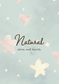 brown Natural stars and hearts 03_2